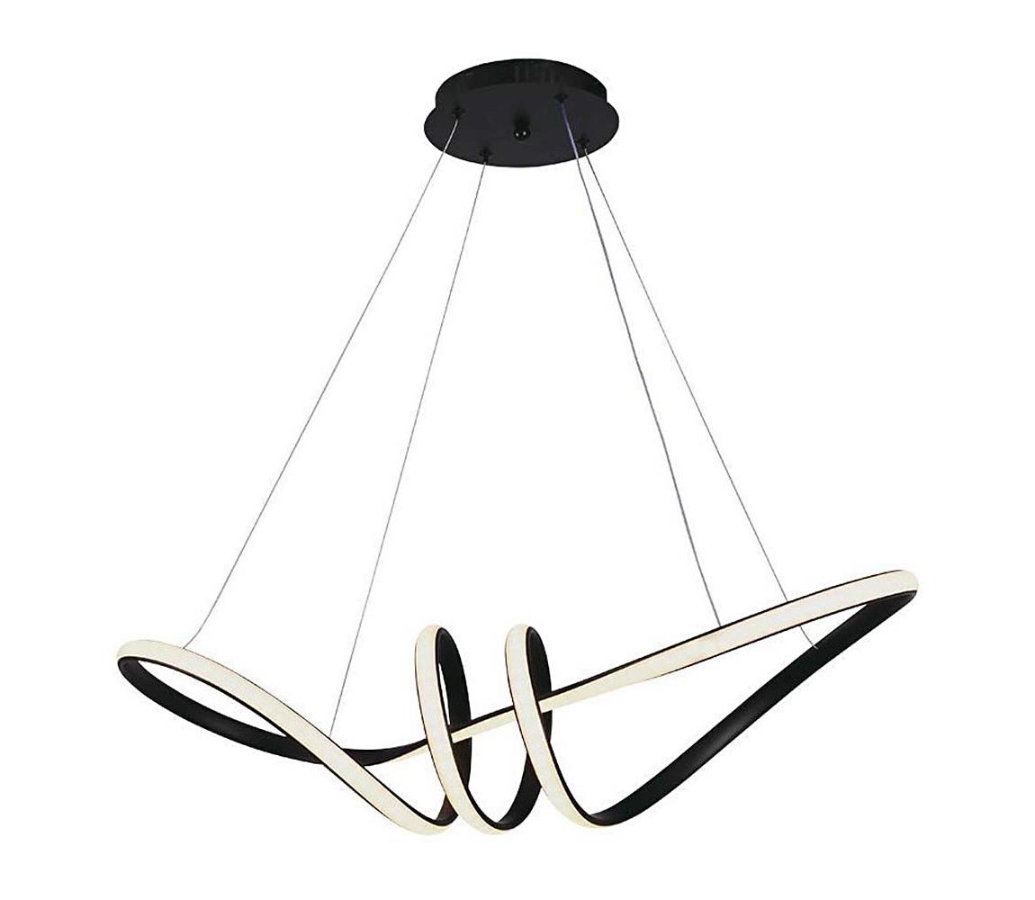 LED Żyrandol na lince LED/24W/230V 3000K czarny