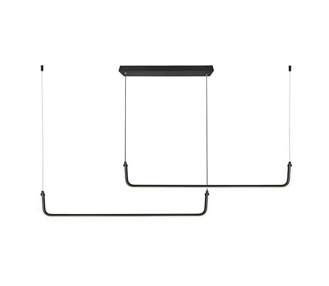 LED Żyrandol na lince LED/24W/230V 4000K czarny