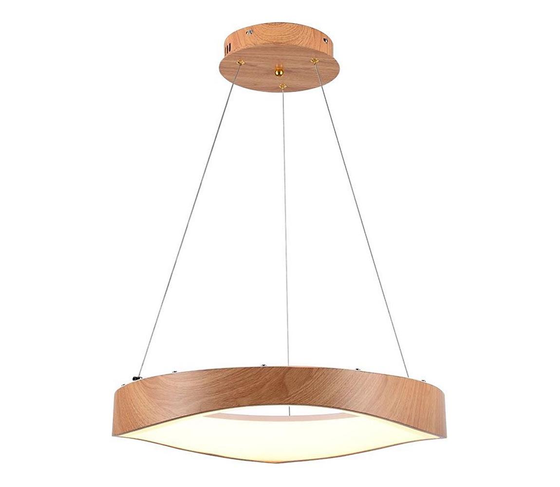 LED Żyrandol na lince LED/25W/230V 3000K ø 50 cm brązowy