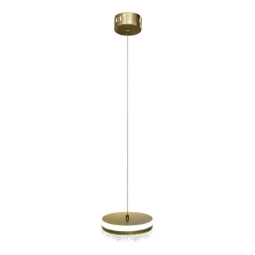 LED Żyrandol na lince LED/25W/230V śr. 20 cm złoty
