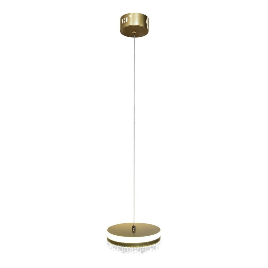 LED Żyrandol na lince LED/25W/230V śr. 20 cm złoty