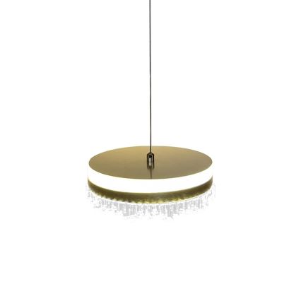 LED Żyrandol na lince LED/25W/230V śr. 20 cm złoty