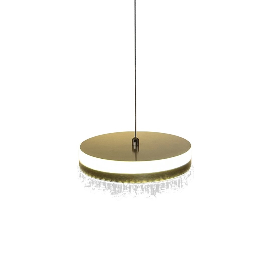 LED Żyrandol na lince LED/25W/230V śr. 20 cm złoty