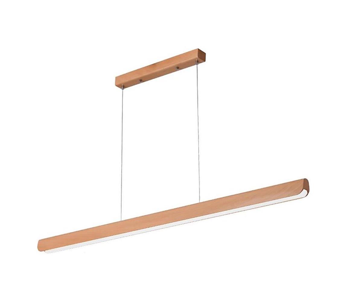 LED Żyrandol na lince LED/26W/230V 4000K 150 cm buk/solidne drewno