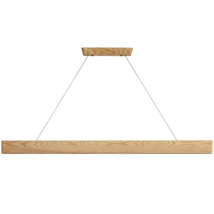 LED Żyrandol na lince LED/26W/230V 4000K 150 cm popiół/solidne drewno