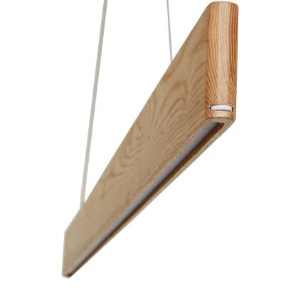 LED Żyrandol na lince LED/26W/230V 4000K 150 cm popiół/solidne drewno