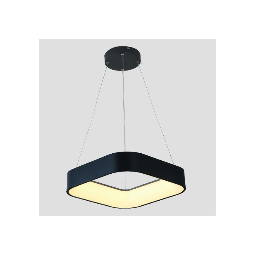 LED Żyrandol na lince LED/30W/230V 3000K 45x45 cm czarny