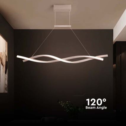 LED Żyrandol na lince LED/30W/230V 3000K biały