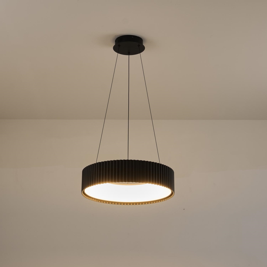 LED Żyrandol na lince LED/30W/230V 3000K czarny