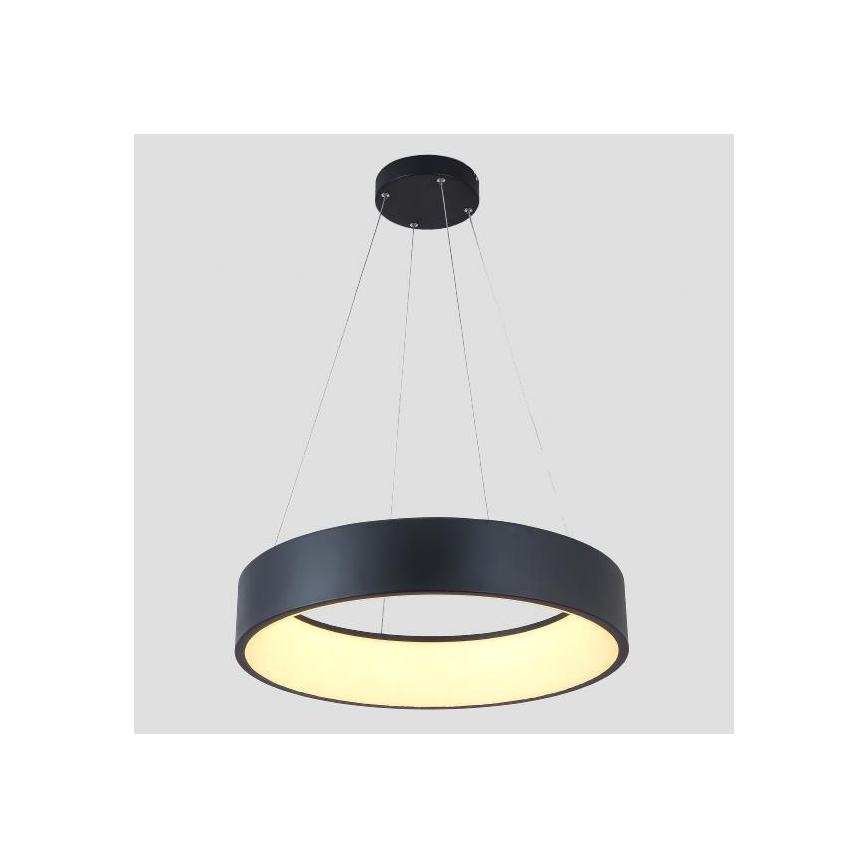 LED Żyrandol na lince LED/30W/230V 3000K śr. 45 cm czarny