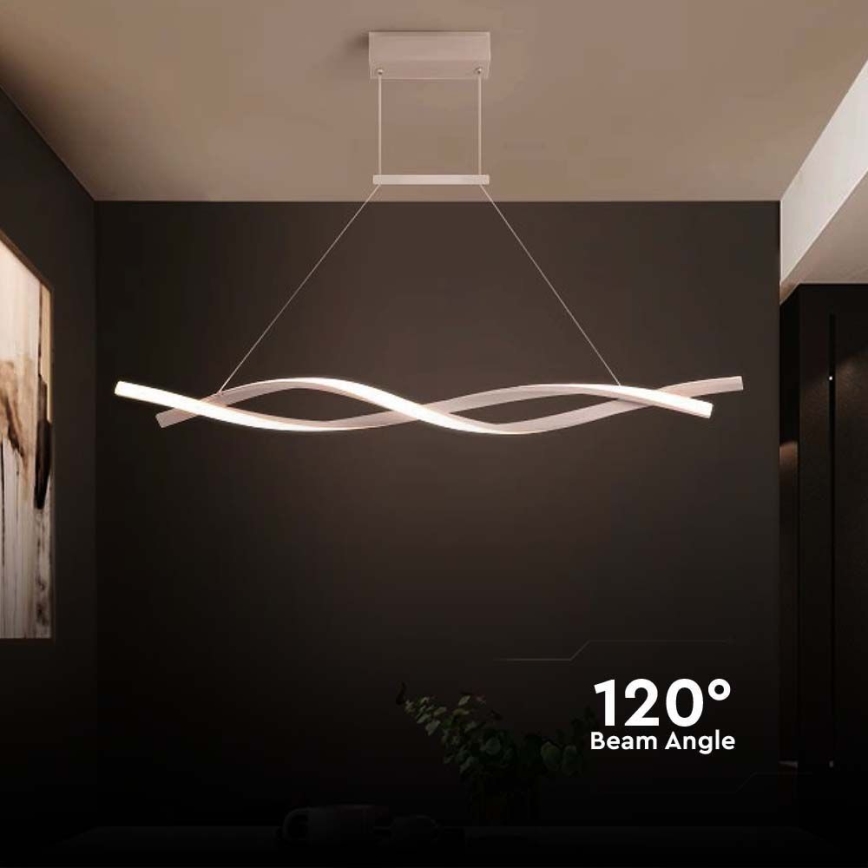LED Żyrandol na lince LED/30W/230V 4000K biały