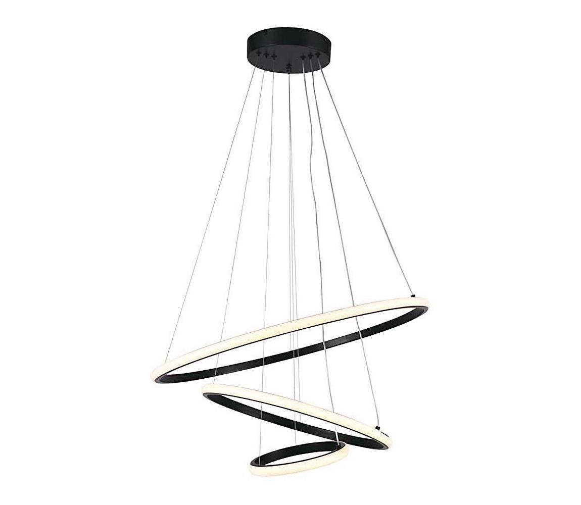 LED Żyrandol na lince LED/32W/230V 3000K czarny