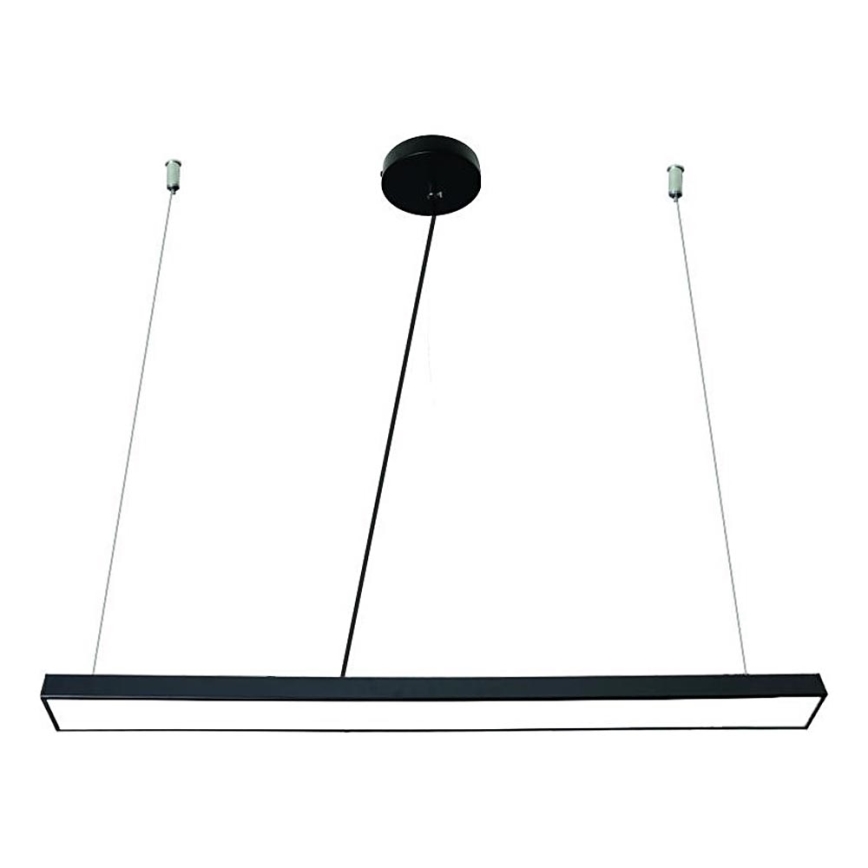 LED Żyrandol na lince LED/32W/230V 4000K śr. 120 cm czarny