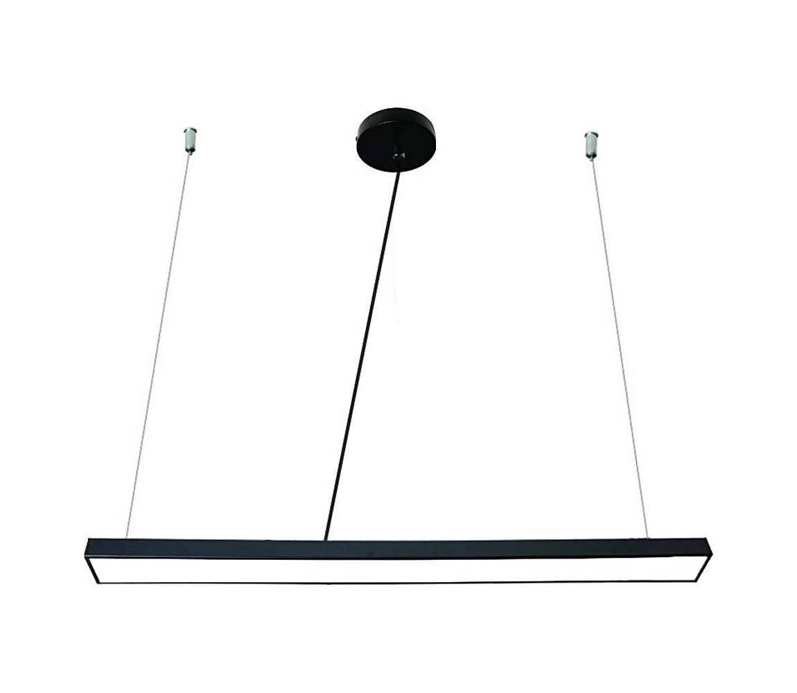 LED Żyrandol na lince LED/32W/230V 4000K śr. 120 cm czarny