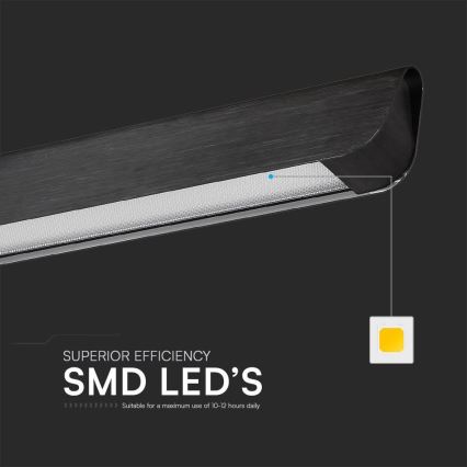 LED Żyrandol na lince LED/36W/230V 3000/4000/6400K czarny