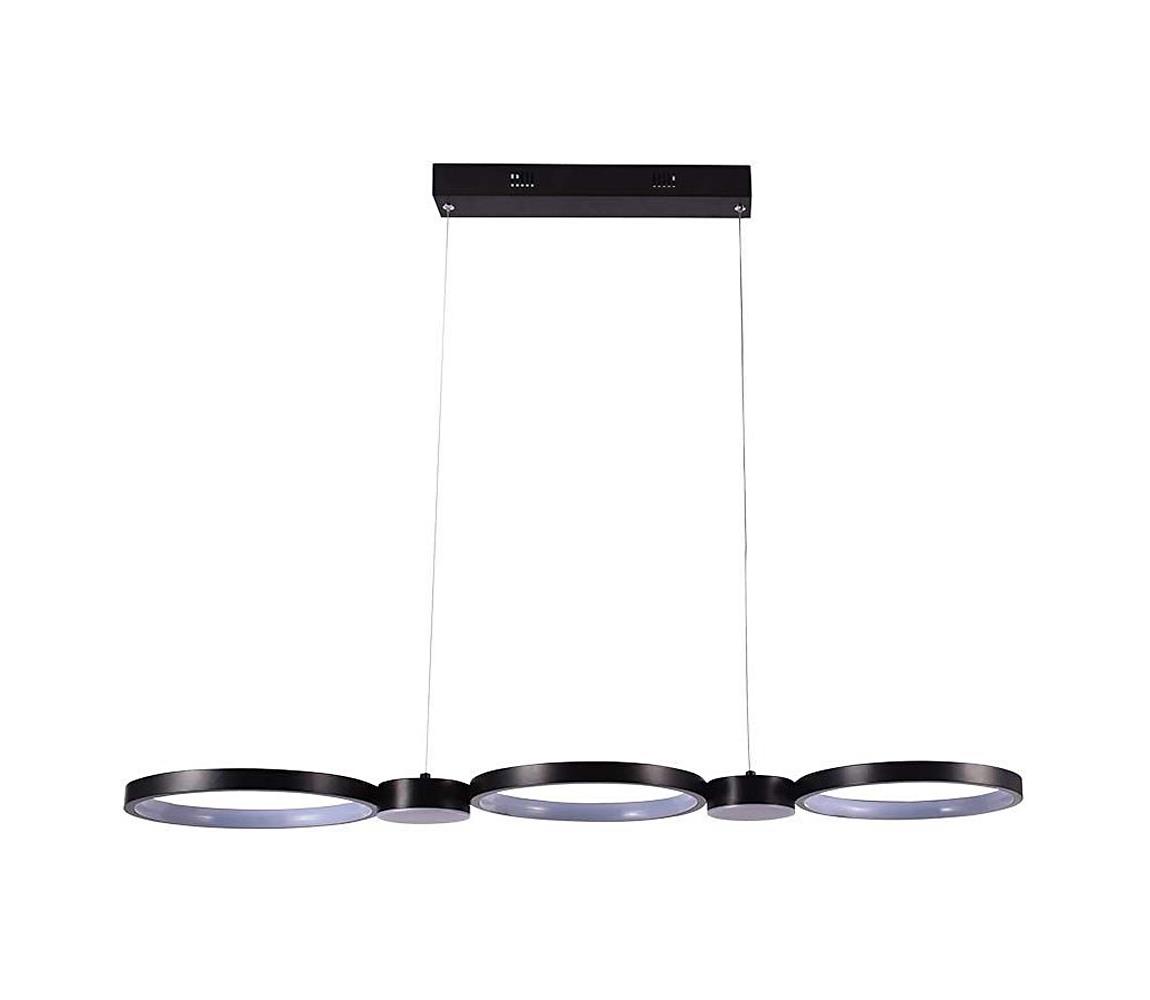 LED Żyrandol na lince LED/38W/230V 3000K czarny