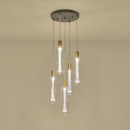 LED Żyrandol na lince LED/38W/230V 3000K
