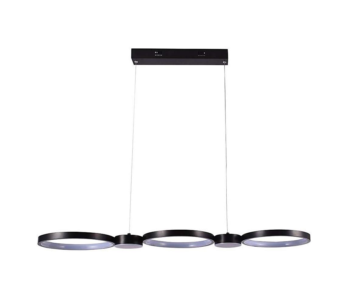 LED Żyrandol na lince LED/38W/230V 4000K czarny