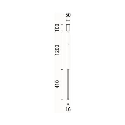 LED Żyrandol na lince LED/3W/230V 3000K śr. 5 cm