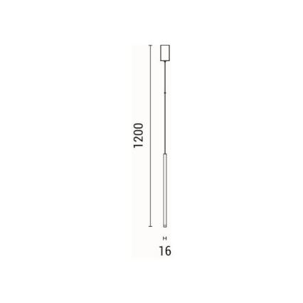 LED Żyrandol na lince LED/3W/230V 3000K śr. 6 cm