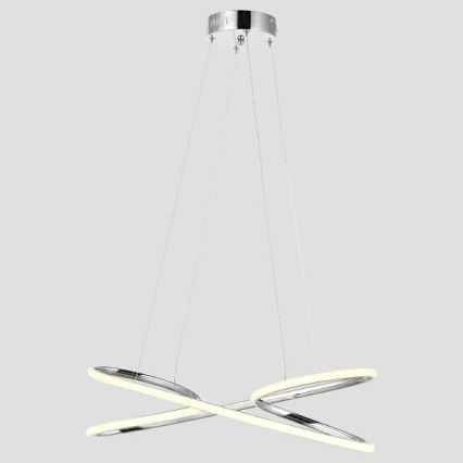 LED Żyrandol na lince LED/40W/230V 4000K chrom błyszczący