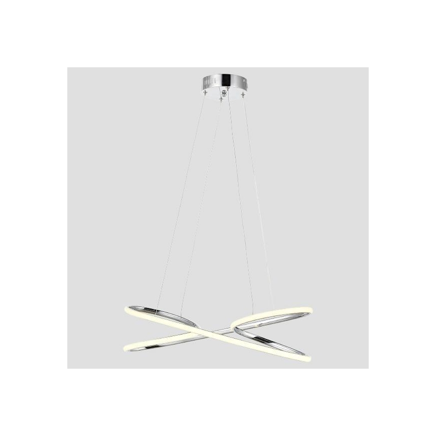 LED Żyrandol na lince LED/40W/230V 4000K chrom błyszczący