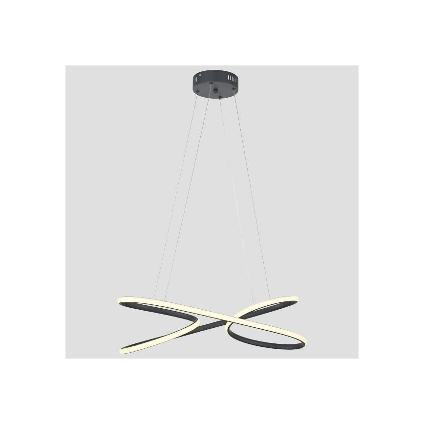 LED Żyrandol na lince LED/40W/230V 4000K czarny
