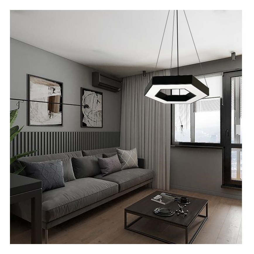 LED Żyrandol na lince LED/40W/230V 4000K śr. 80 cm