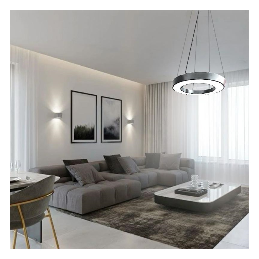 LED Żyrandol na lince LED/40W/230V 4000K śr. 80 cm
