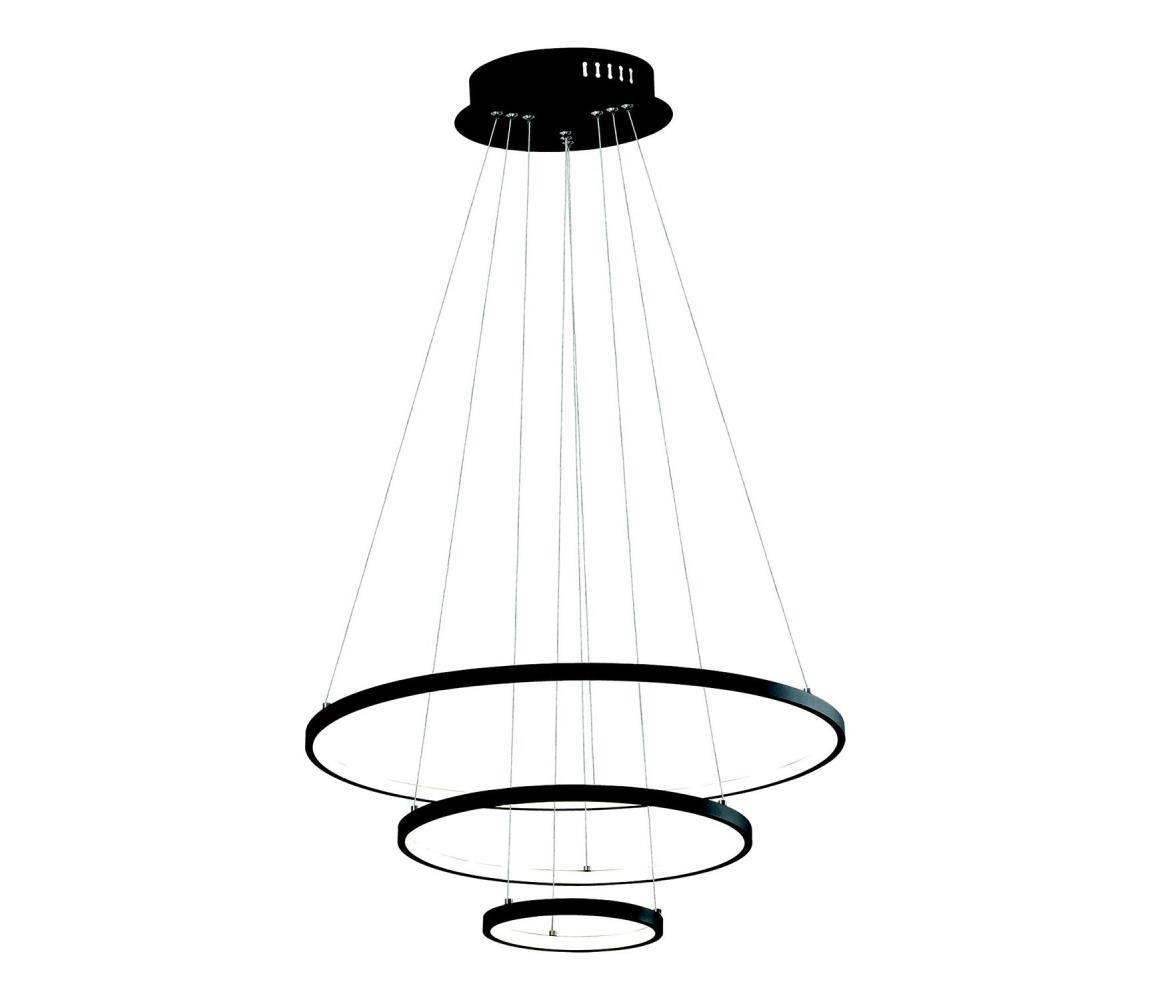 LED Żyrandol na lince LED/42W/230V 3000K czarny