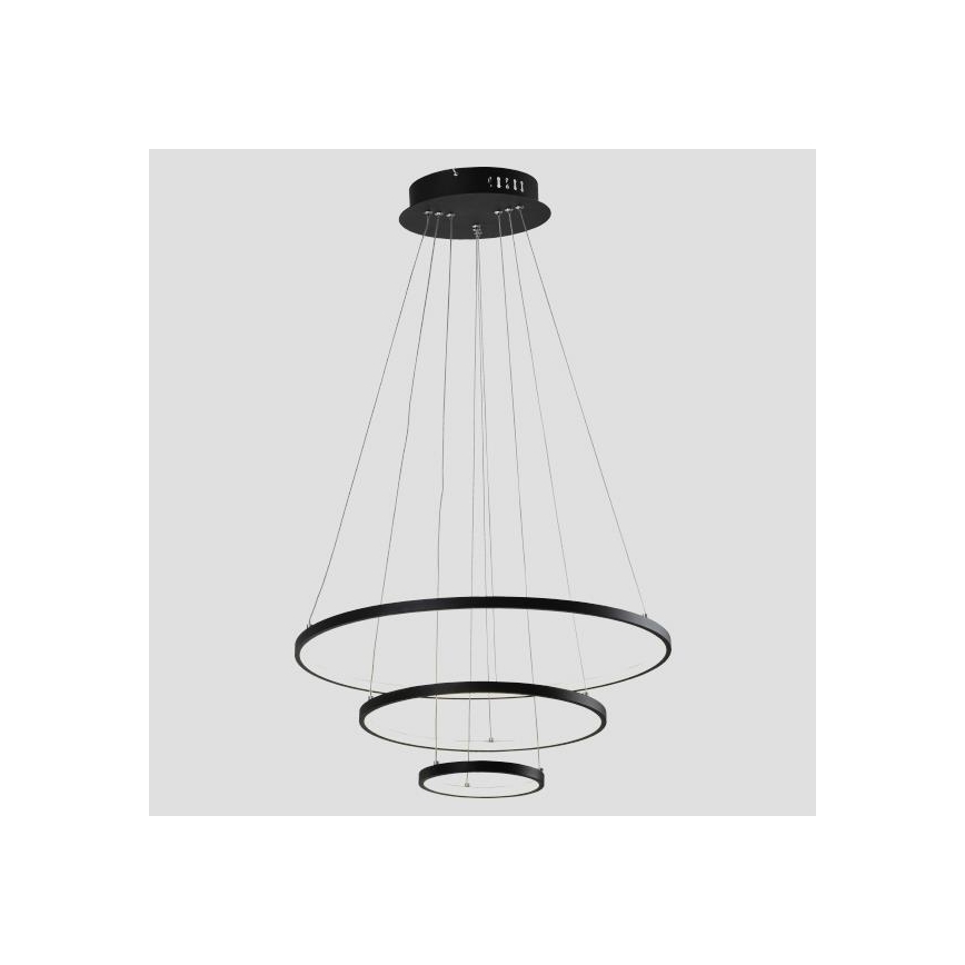 LED Żyrandol na lince LED/42W/230V 3000K czarny