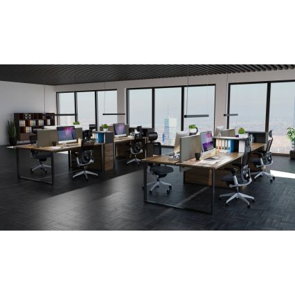 LED żyrandol na lince LED/44W/230V 6000K 120 cm czarny