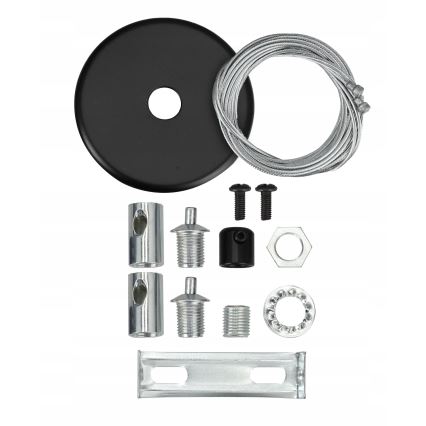 LED żyrandol na lince LED/44W/230V 6000K 120 cm czarny