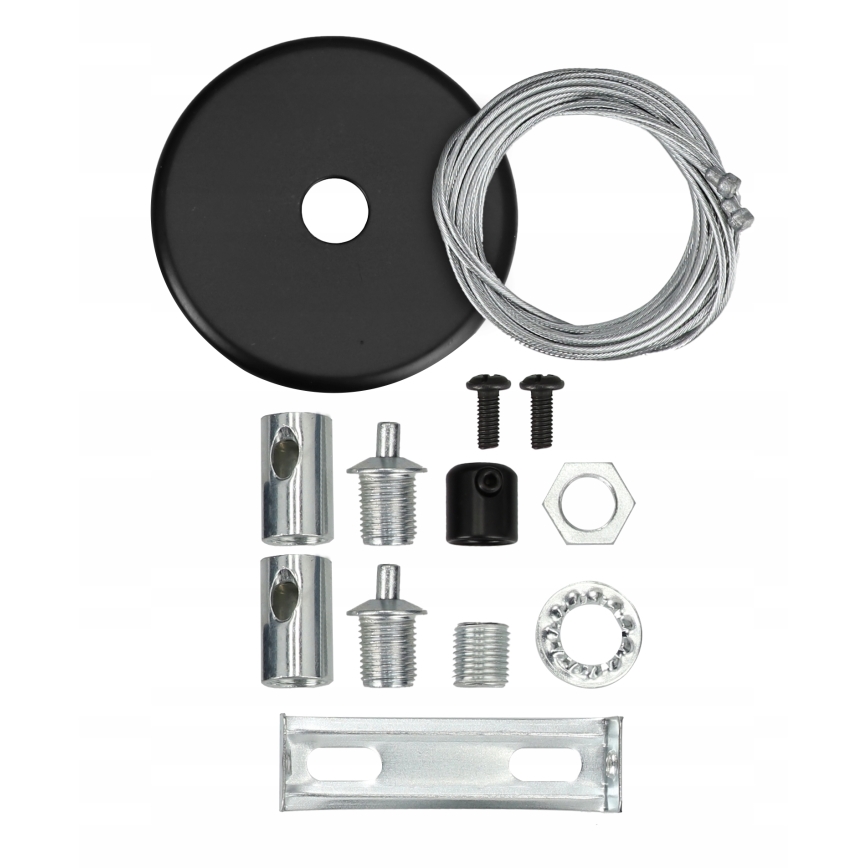 LED żyrandol na lince LED/44W/230V 6000K 120 cm czarny