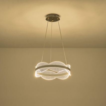 LED Żyrandol na lince LED/48W/230V 3000K
