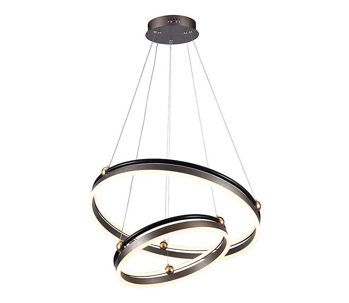 LED Żyrandol na lince LED/50W/230V 3000K śr. 62 cm brązowe