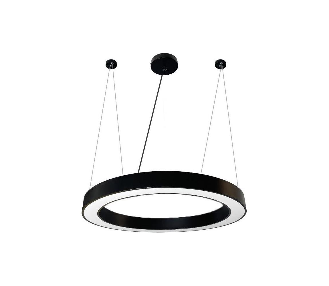 LED Żyrandol na lince LED/50W/230V 4000K śr. 100 cm czarny