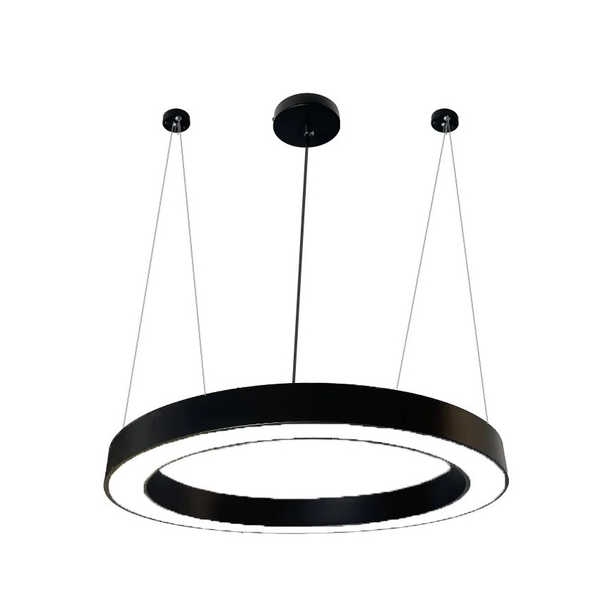 LED Żyrandol na lince LED/50W/230V 4000K śr. 100 cm czarny