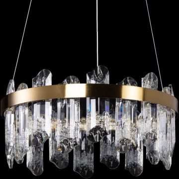 LED Żyrandol na lince LED/50W/230V śr. 40 cm złoty