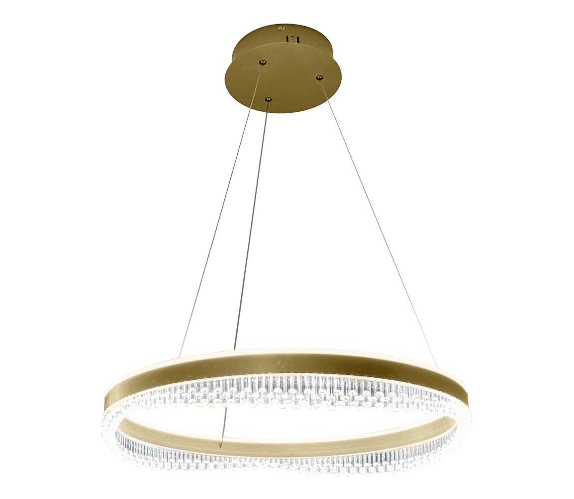 LED Żyrandol na lince LED/52W/230V śr. 60 cm złoty