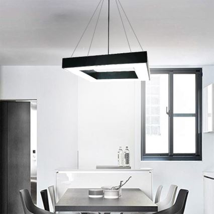 LED Żyrandol na lince LED/55W/230V 4000K 80x80 cm