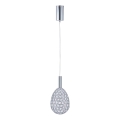 LED Żyrandol na lince LED/6,3W/230V 3000K chrom błyszczący śr. 14 cm