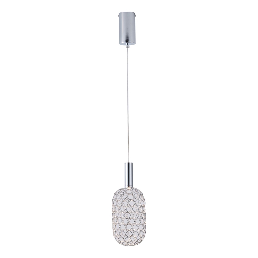 LED Żyrandol na lince LED/6,3W/230V 3000K chrom błyszczący śr. 20 cm