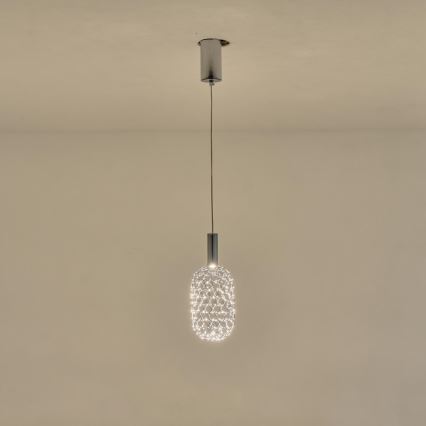 LED Żyrandol na lince LED/6,3W/230V 3000K chrom błyszczący śr. 20 cm