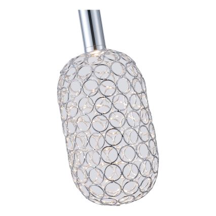 LED Żyrandol na lince LED/6,3W/230V 3000K chrom błyszczący śr. 20 cm
