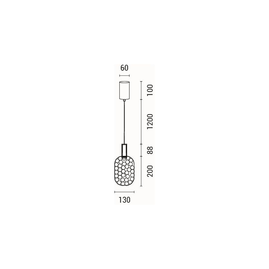 LED Żyrandol na lince LED/6,3W/230V 3000K chrom błyszczący śr. 20 cm