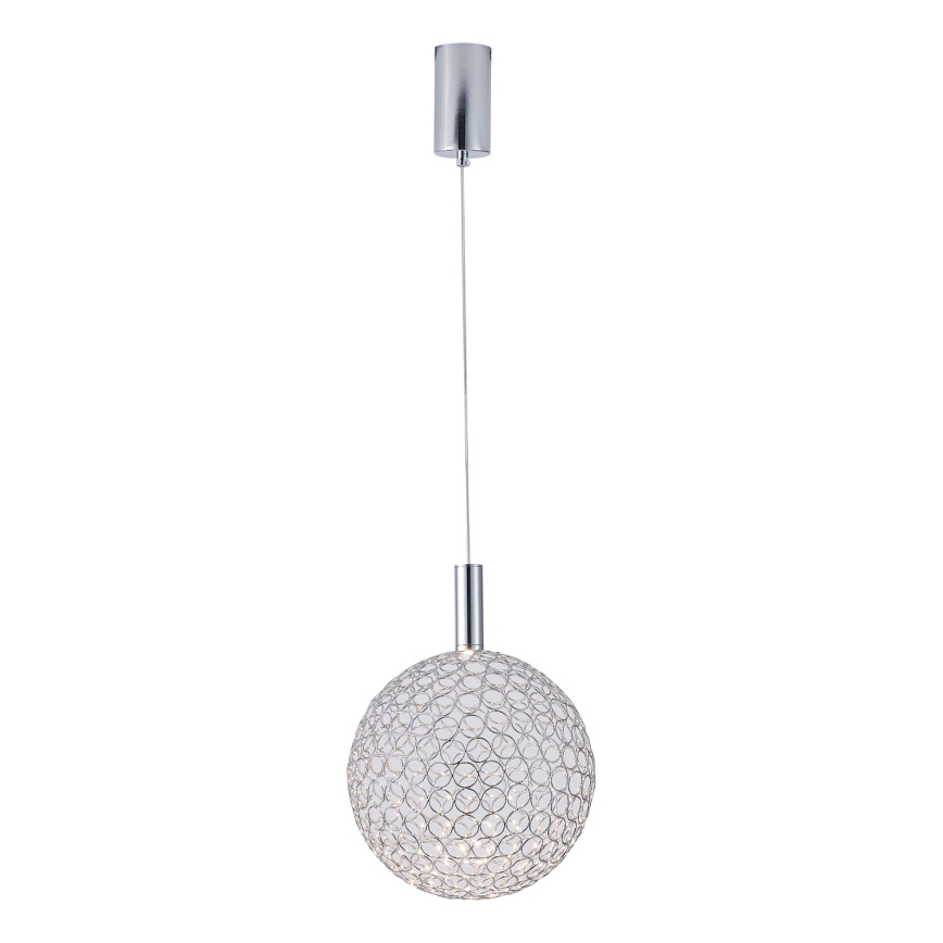 LED Żyrandol na lince LED/6,3W/230V 3000K chrom błyszczący śr. 20 cm