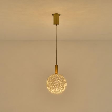 LED Żyrandol na lince LED/6,3W/230V 3000K chrom błyszczący śr. 20 cm