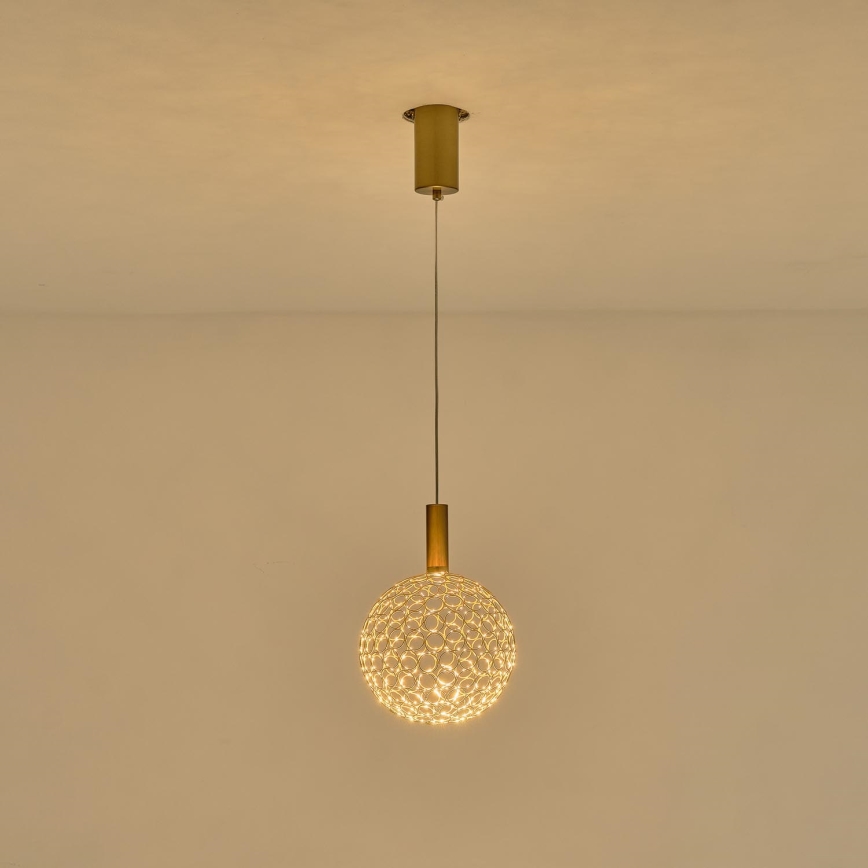 LED Żyrandol na lince LED/6,3W/230V 3000K chrom błyszczący śr. 20 cm