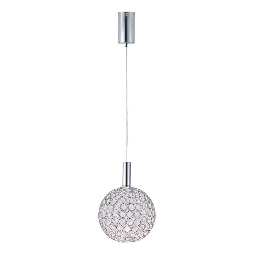 LED Żyrandol na lince LED/6,3W/230V 3000K chrom błyszczący śr. 25 cm